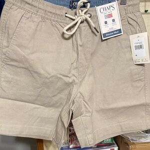 Chaps Khaki Drawstring Shorts